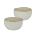 Ciotole bianco-beige in set di 2 pezzi in pietra ø 10 cm Sand Grain - Mette Ditmer Denmark