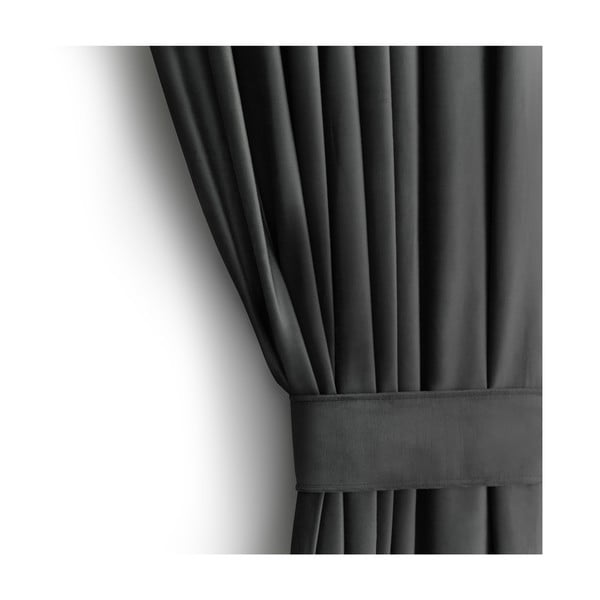 Tenda parzialmente oscurante grigia in velluto 140x270 cm – Restilo-image-3