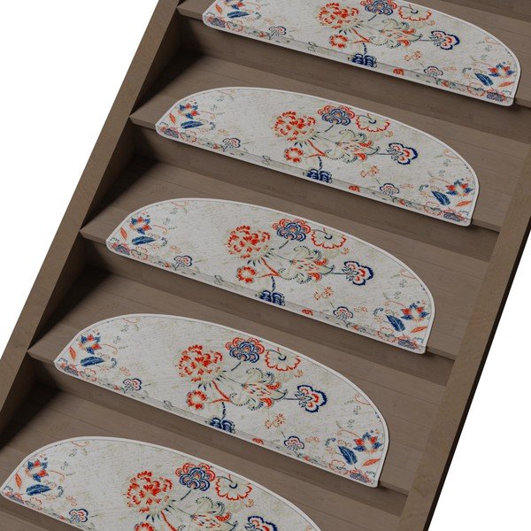 Gradini per scale in set da 16 pezzi 20x65 cm Floral Path - Vitaus-image-1