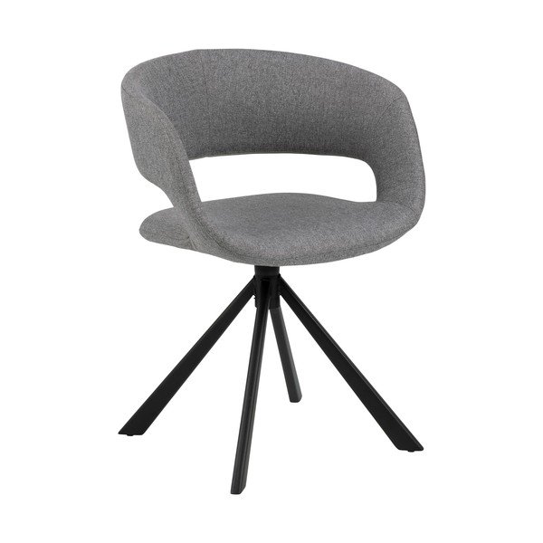 Sedia da pranzo girevole grigia Grace - Actona