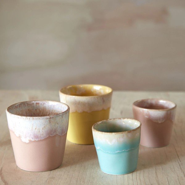 Tazza in gres rosa e bianco 210 ml Grespresso - Costa Nova-image-1