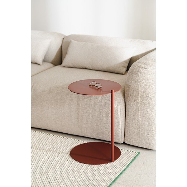 Tavolino rotondo in acciaio 41x40 cm Ande – noo.ma-image-3