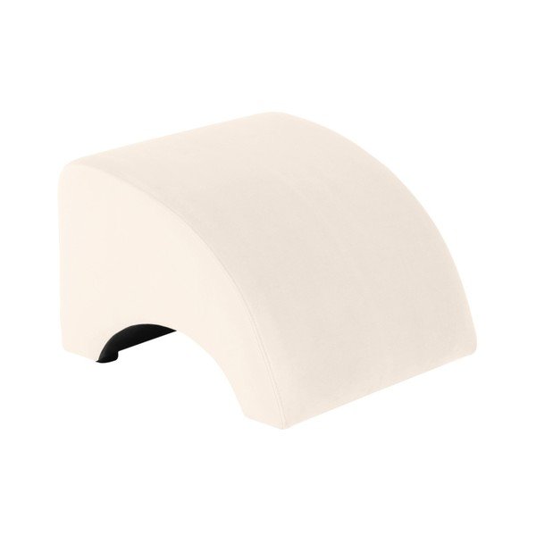 Pouf in pelle scamosciata Brandford crema - Max Winzer
