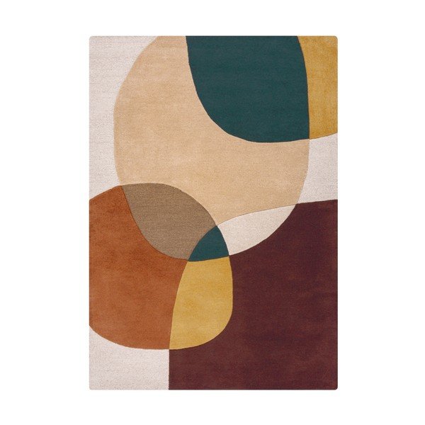 Tappeto viola in lana tessuto a mano 160x230 cm Glow Purple Multi – Flair Rugs