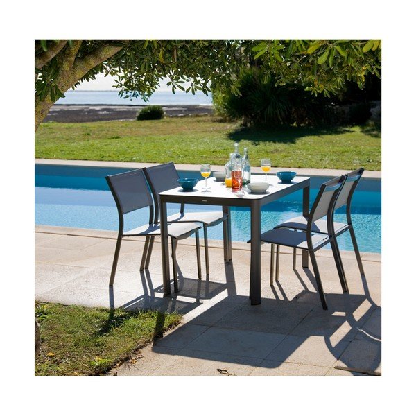 Tavolo da pranzo da giardino 120x80 cm Mistral - Ezeis-image-2