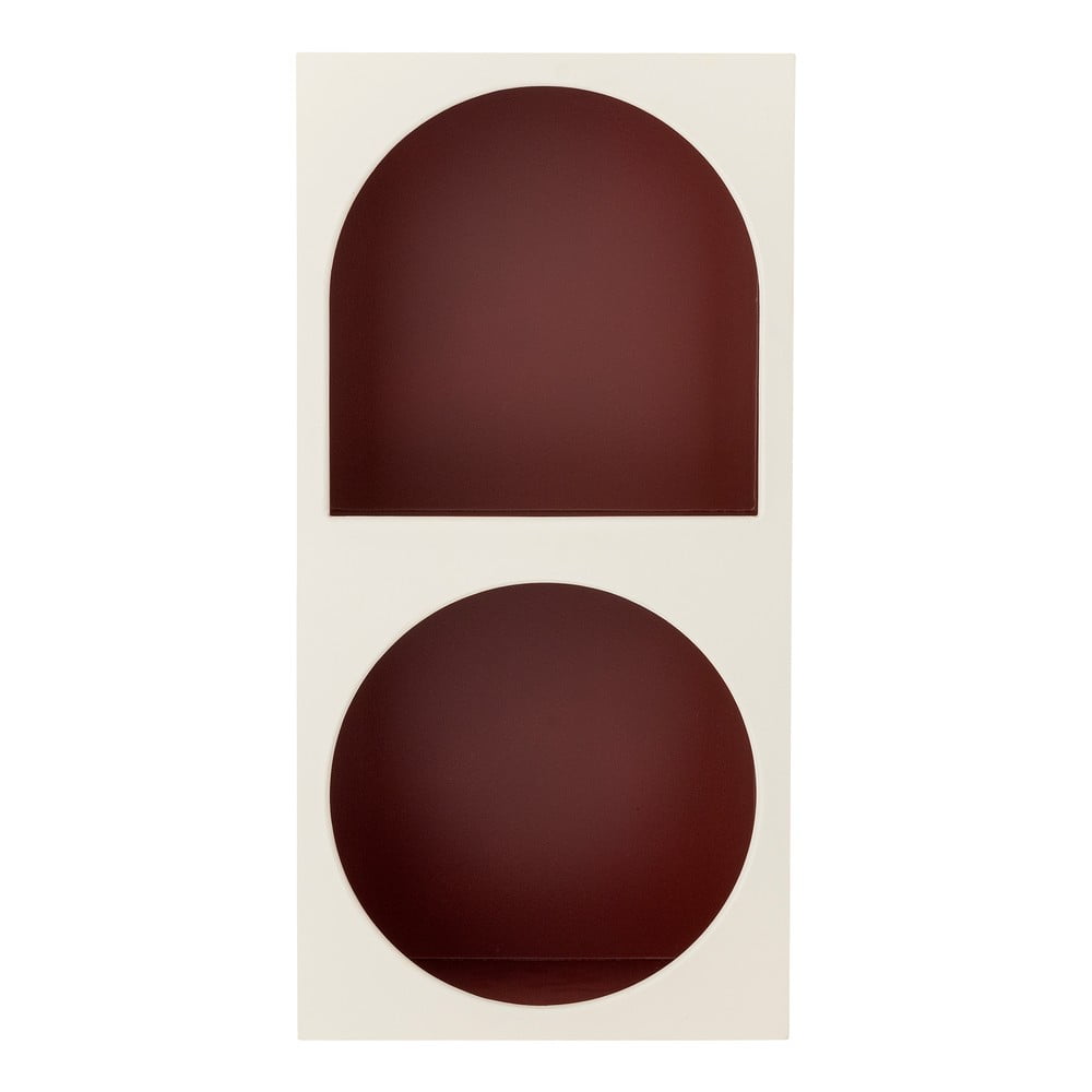 Libreria da parete rossa e bianca 30x60 cm Graphia – Bloomingville | Librerie da parete