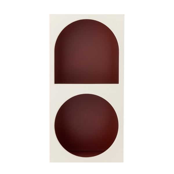 Libreria da parete rossa e bianca 30x60 cm Graphia – Bloomingville