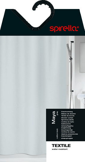 Tenda per doccia 180x200 cm Maya – Spirella-image-1