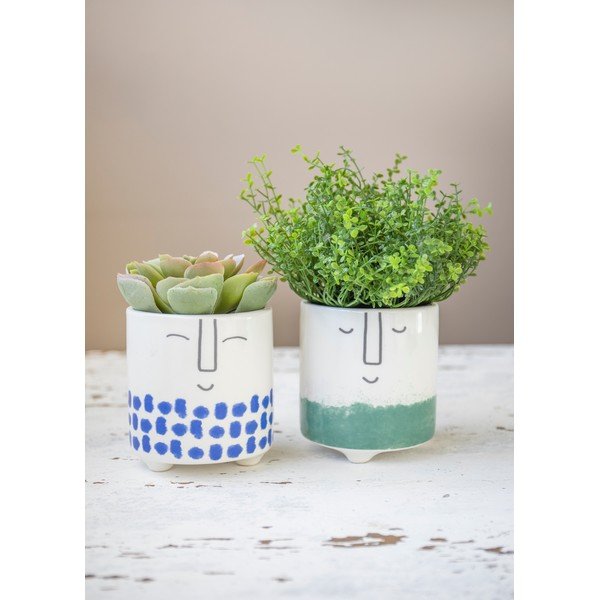Coprivaso in ceramica ø 10 cm Happy Face - Kitchen Craft-image-1