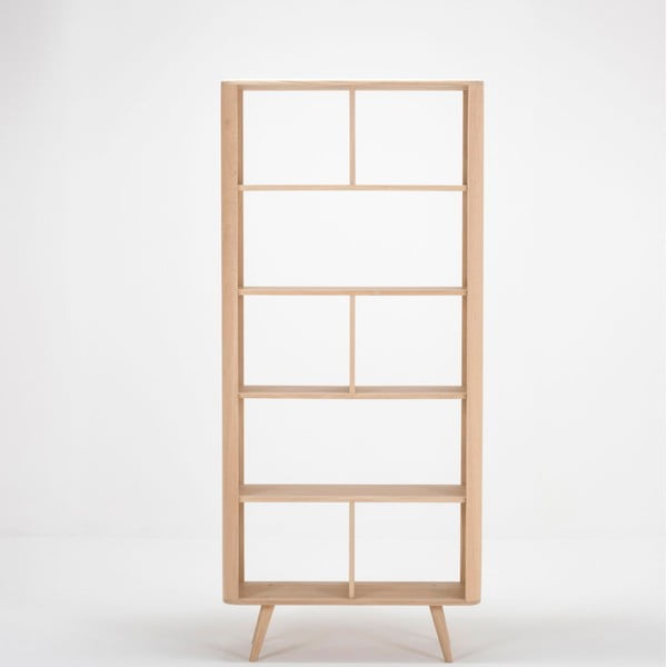 Libreria in legno di rovere 90x200 cm Ena - Gazzda-image-2