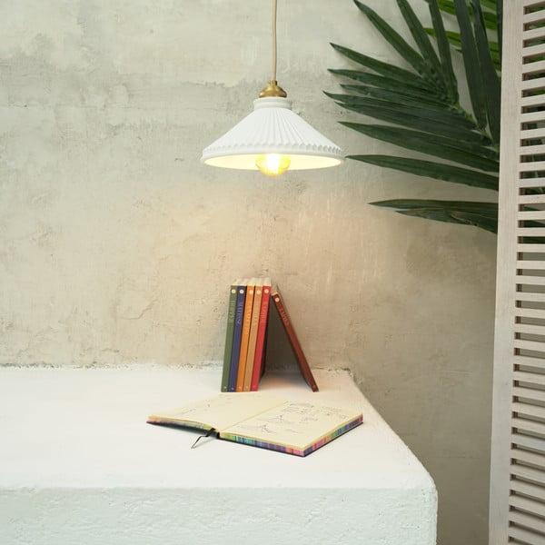 Apparecchio a sospensione bianco, altezza 150 cm Elena - SULION-image-1