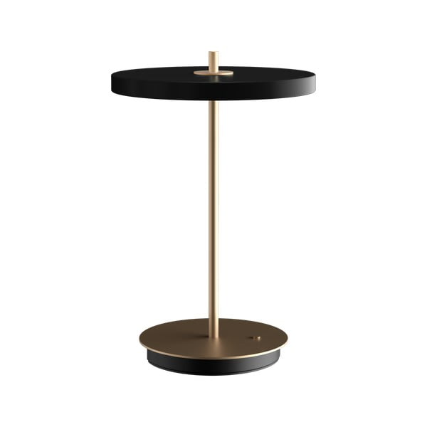 Lampada da tavolo dimmerabile a LED nera con paralume in metallo (altezza 31 cm) Asteria Move - UMAGE