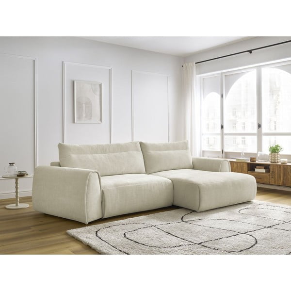 Divano angolare beige Aden – Bobochic Paris-image-1