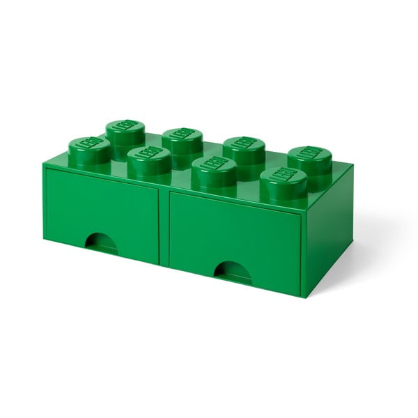 Contenitore verde con 2 cassetti - LEGO®