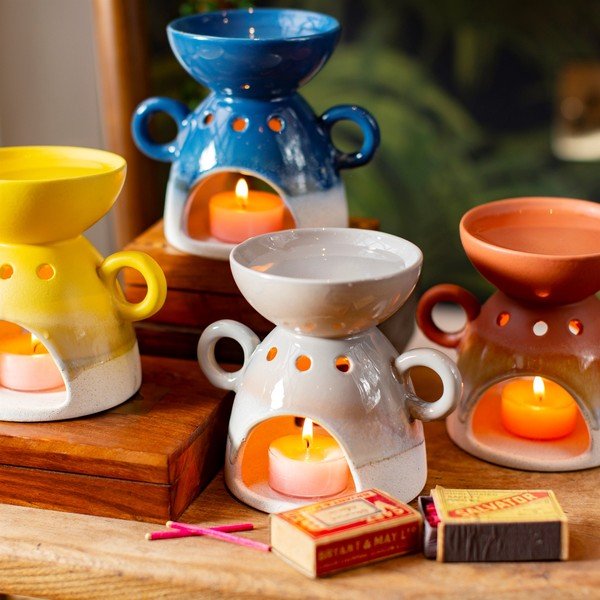 Lampada per aromaterapia grigia Bohemian Home Mojave - Sass & Belle-image-1