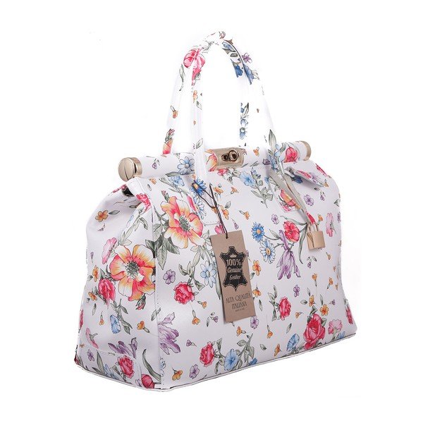 Borsa in pelle floreale Daisy - Chicca Borse-image-1