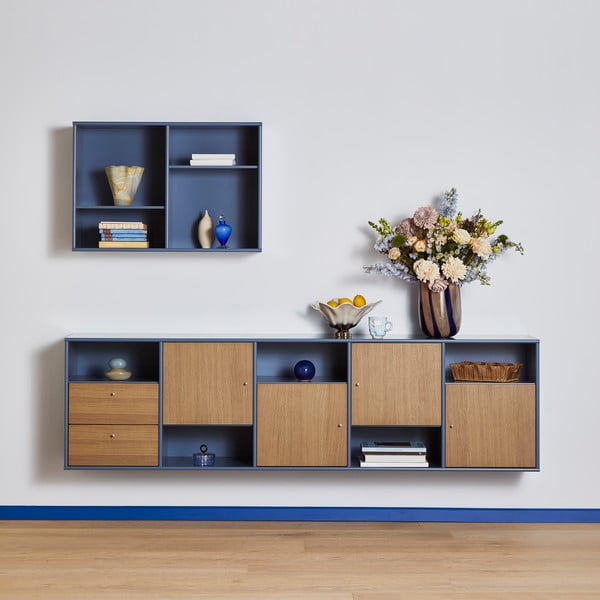 Libreria a sospensione blu 89x61 cm Mistral - Hammel Furniture-image-3