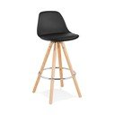 Sgabello da bar nero, altezza seduta 64 cm Anau - Kokoon