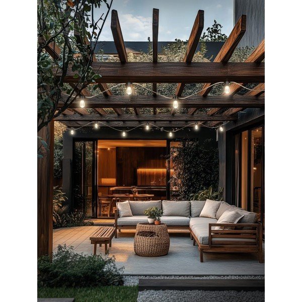 Catena luminosa con alimentazione a corrente numero lampadine 8 pz lunghezza totale 600 cm Ember – Reality-image-1