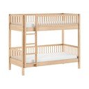 Letto da bambini a castello di colore naturale in faggio massiccio con rete inclusa 90x200 cm Forrest – Vipack
