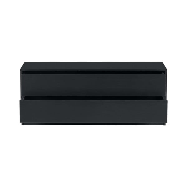 Tavolo TV modulare nero in legno di pino 100x40 cm Finca - WOOOD-image-2