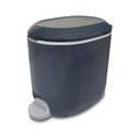 Cestino per la spazzatura in plastica grigio scuro con pedale 3,5 l – Addis