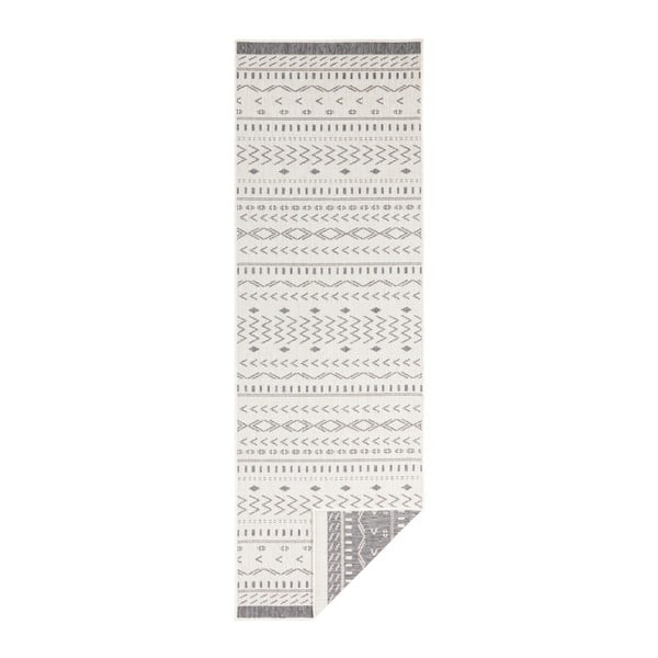 Tappeto da esterno grigio e crema , 250 x 80 cm Kuba - NORTHRUGS