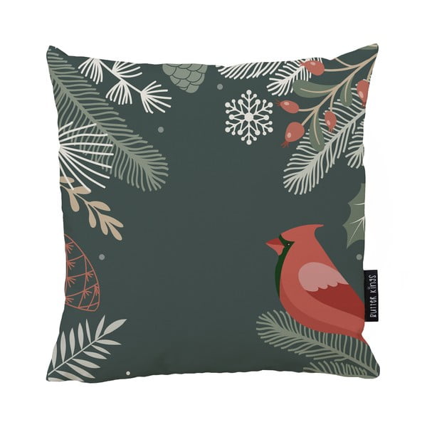 Cuscino natalizio con fodera in cotone, 45 x 45 cm Frosted Branches - Butter Kings