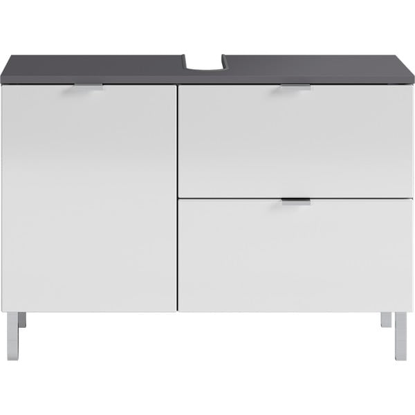 Mobile bianco-grigio sotto il lavabo 80x56 cm Mauresa - Germania-image-2