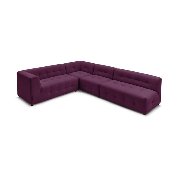 Divano angolare viola scuro (angolo sinistro) Kleber - Bobochic Paris-image-3