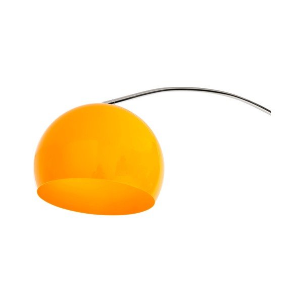 Lampada da terra con paralume arancione e base in marmo Loft - Kokoon-image-1