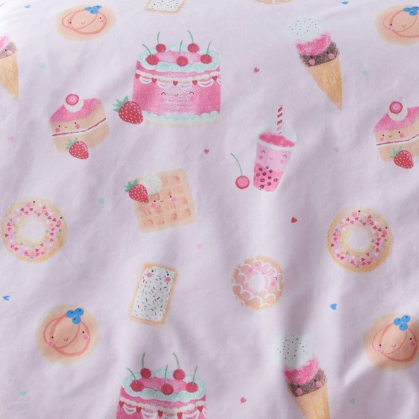 Set copripiumino e federa da bambini rosa per letto singolo 135x200 cm Sweet Treats – Catherine Lansfield-image-4