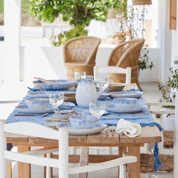 Ciotola per pasta in gres blu e bianco , ⌀ 23 cm Brisa - Costa Nova-image-2