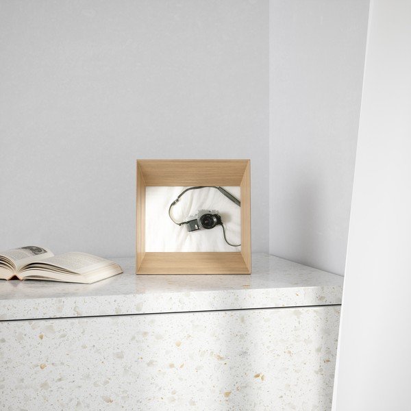 Cornice di legno in piedi di colore naturale 20x20 cm Lookout - Umbra-image-4