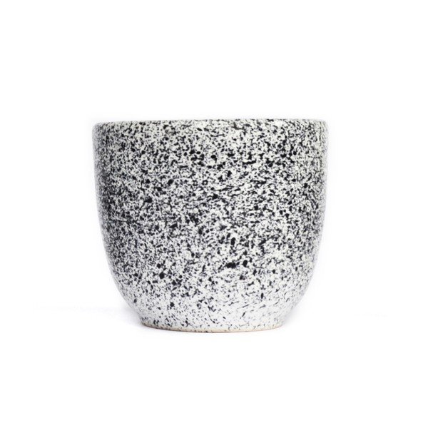 Tazza in gres bianco e nero , 200 ml Mess - ÅOOMI