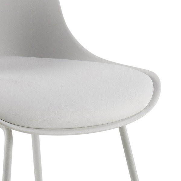 Sgabello da bar bianco (altezza della seduta 76 cm) Tina – Actona-image-4