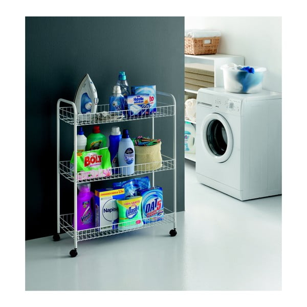 Supporto mobile per bagno a tre livelli Laundry, 31 x 84 cm - Metaltex-image-4