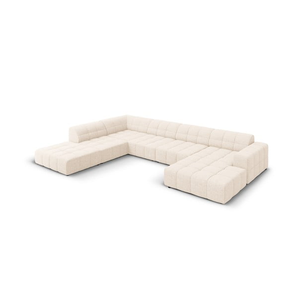 Divano angolare crema (angolo sinistro/"U") Chicago - Cosmopolitan Design-image-3