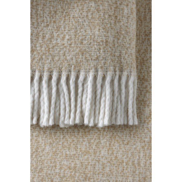 Coperta beige in misto cotone 140x180 cm Rennes – Euromant-image-3