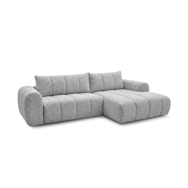 Divano angolare grigio chiaro (con penisola a destra/con chaise lounge) Nesty – Bobochic Paris-image-3