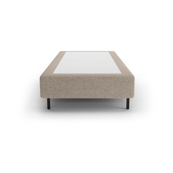 Letto singolo imbottito beige senza testiera 90x200 cm Whale – Micadoni -image-2