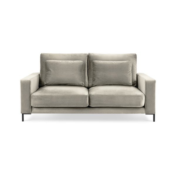 Divano in velluto beige Seine, 158 cm - Interieurs 86