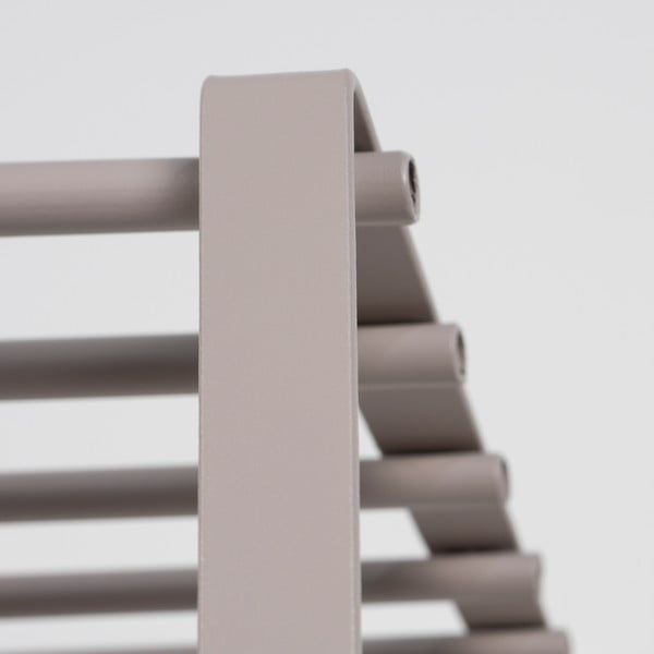 Attaccapanni da parete grigio tortora in metallo con scaffale 70 cm Rex – Spinder Design-image-3