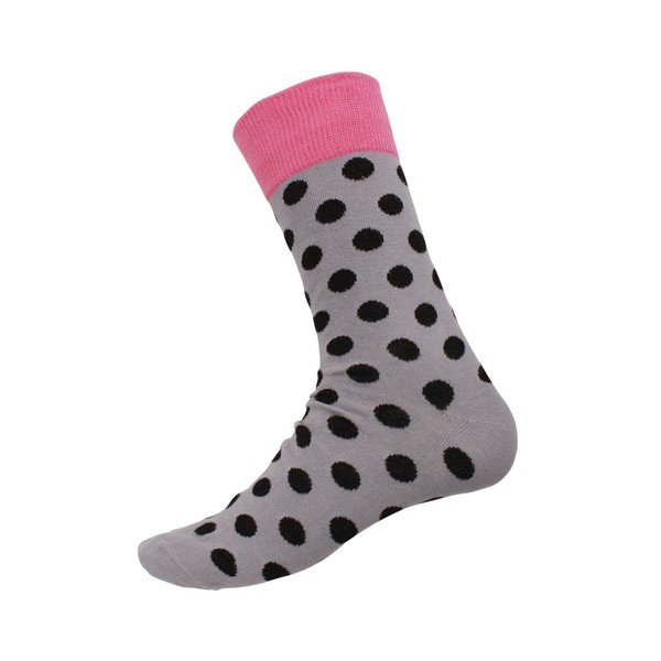 Ponožky Big Dots Grey, velikost 40-44