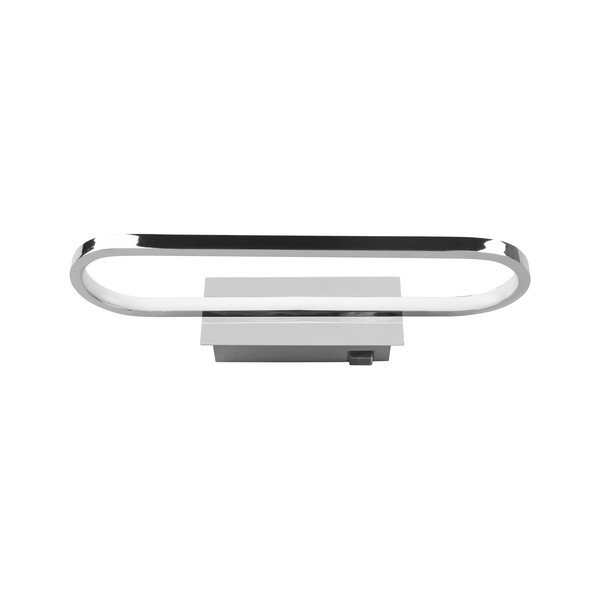 Lampada da parete a LED in argento lucido (lunghezza 40 cm) Gianni - Trio-image-2