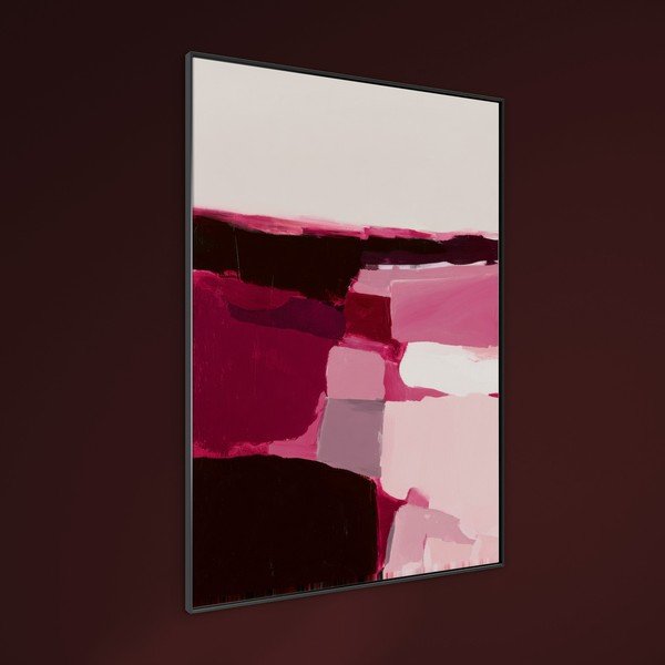 Dipinto stampato con cornice inclusa/dipinto su tela 70x100 cm Berry Blocks – Styler-image-1