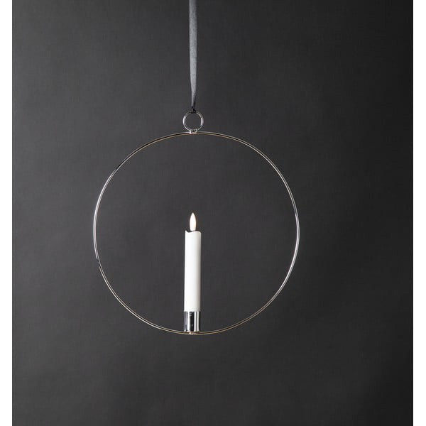 Decorazione luminosa in colore argento Flamme Ring - Star Trading-image-1