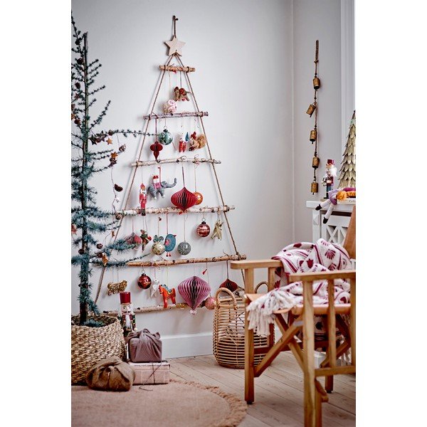 Statuette natalizie in set in legno 2 pz (altezza totale 38 cm) Darren – Bloomingville-image-1