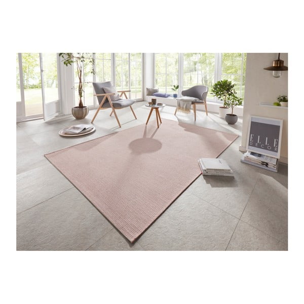 Tappeto da esterno rosa Millau, 140 x 200 cm Secret - Elle Decoration-image-1