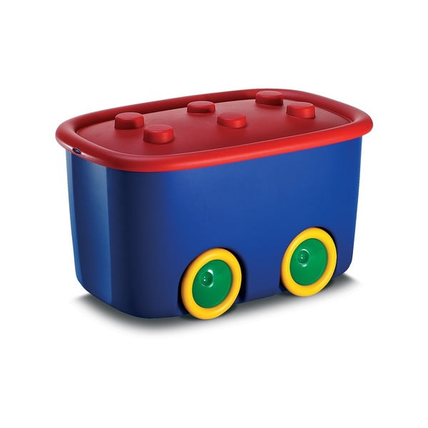 Scatola per bambini blu in plastica 58x39x32 cm Funny Box – KIS